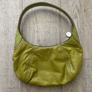 ❌ Liz Claiborne Olive Green Leather Hobo Bag